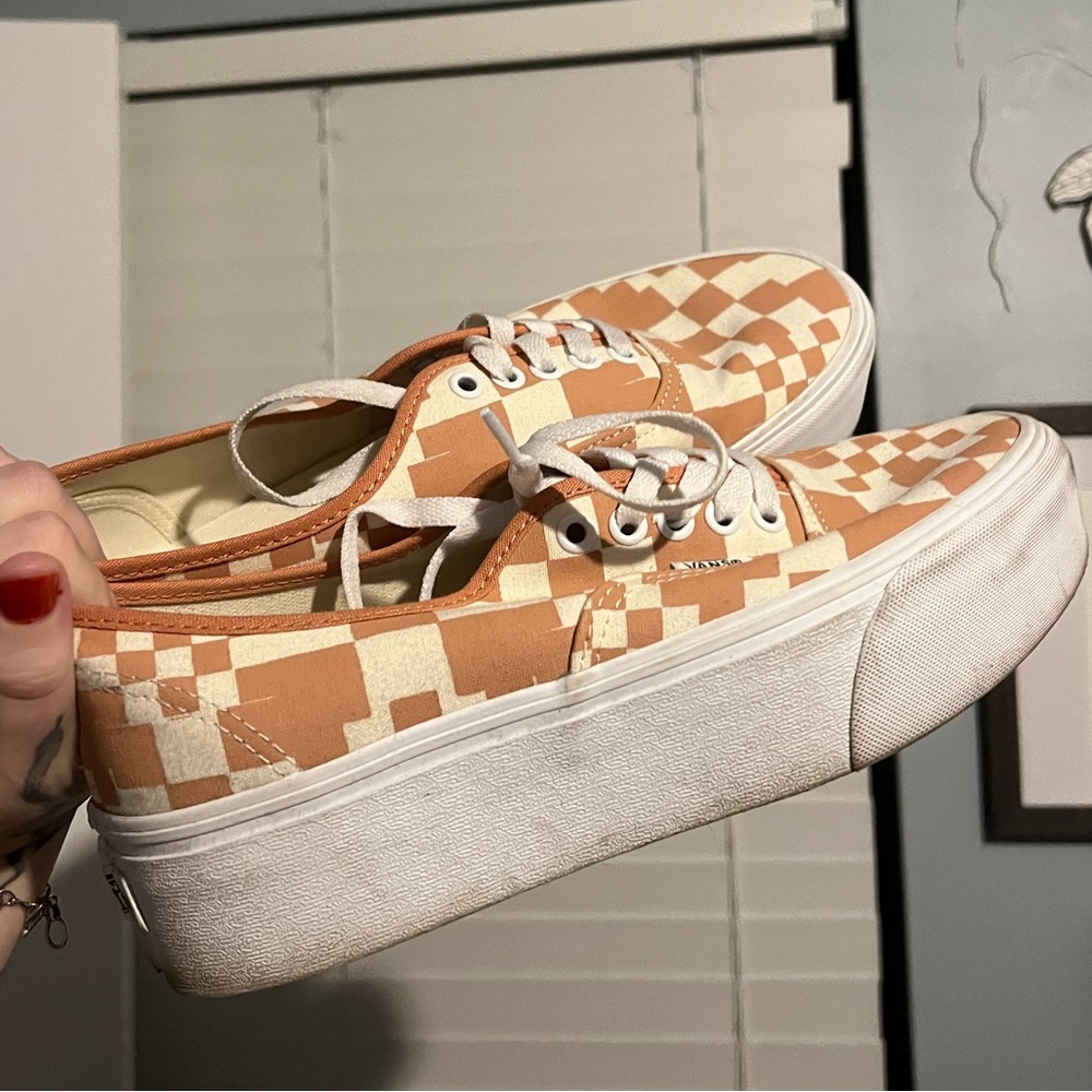 Vans Stackform Multicheck Sandstone Orange - image 1